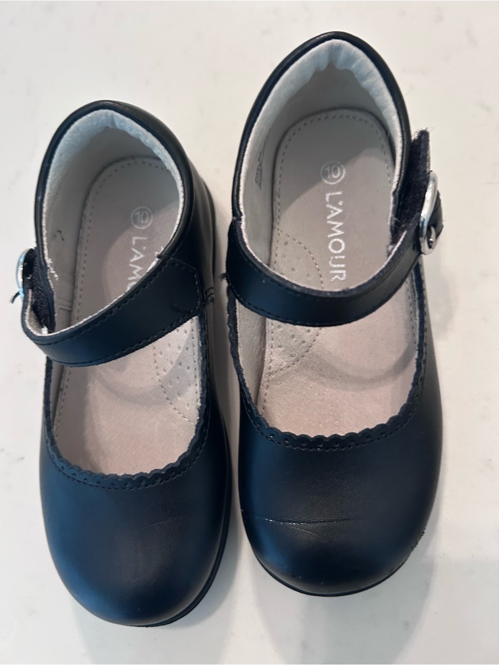 L'Amour Black Mary Jane School Dress Shoes